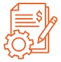 troskovi planiranje i ugovori orange icon