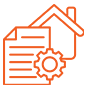 upravljanje projektima i izgradnjom orange icon